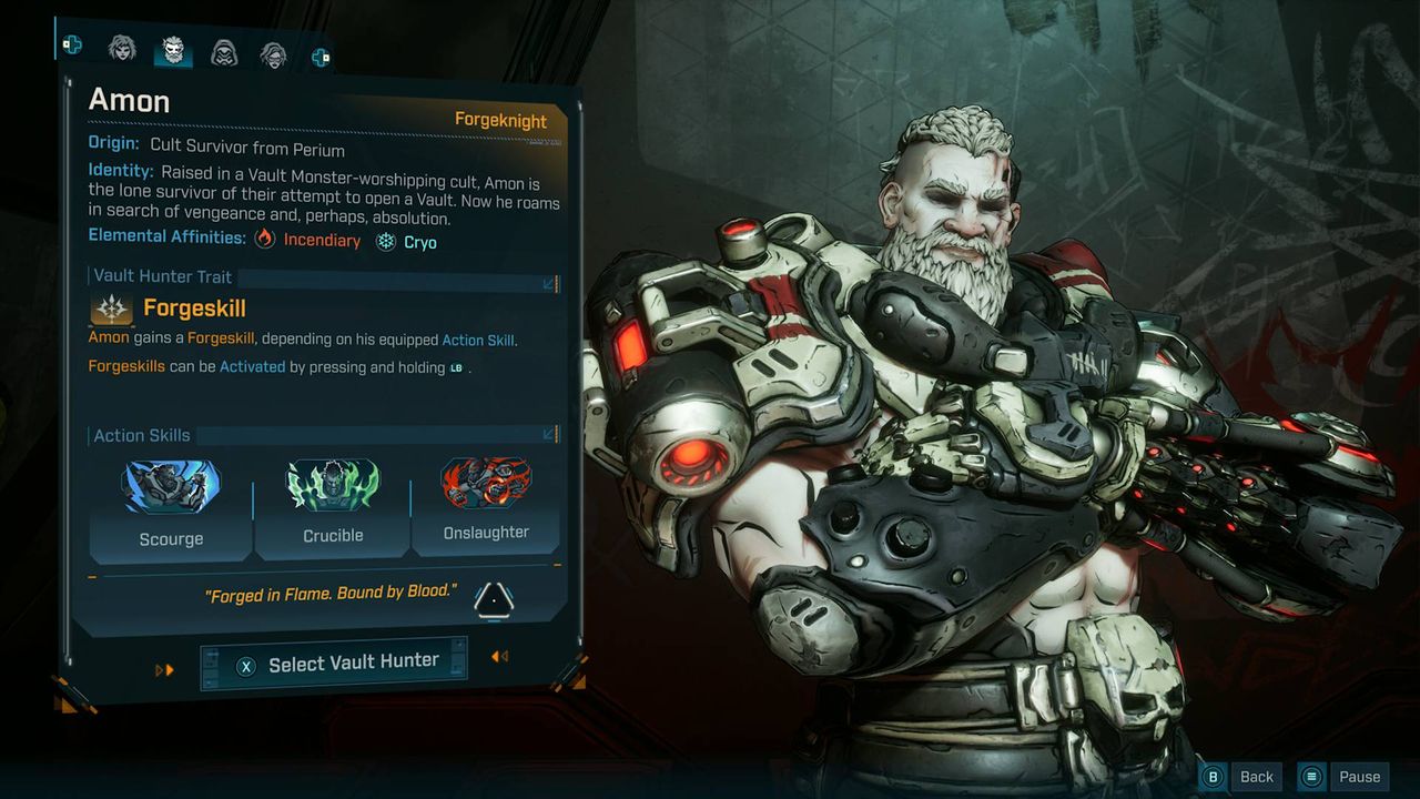 Лучшая сборка Амон в Borderlands 4 для создания ледяного Рыцаря Кузни