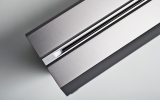 <p>Close-up view of the optical drive.